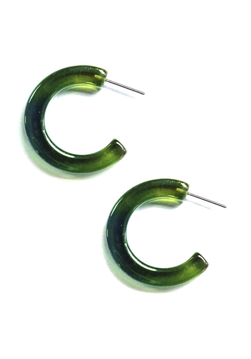 GRADATION COLOR HOOP EARRING