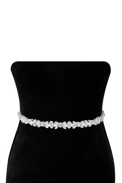 FLOWER HANDMADE CRYSTAL BELT AND HEADBAND