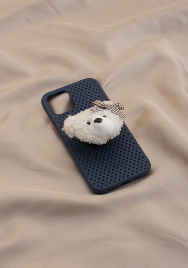 TEDDY BEAR HEAD AIRBAG BRACKET PHONE HOLDER