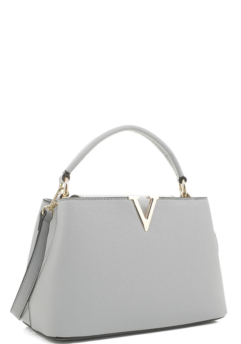 SMOOTH PLAIN HANDLE V METAL TOTE BAG