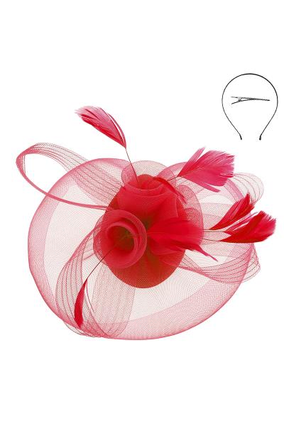 MESH NET FLOWER FASCINATOR