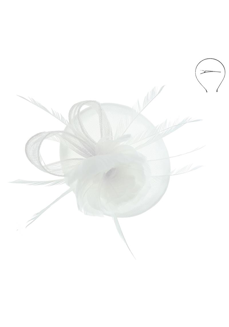 MESH NET FLOWER FASCINATOR