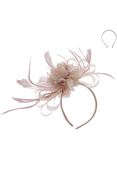MESH NET FLOWER FASCINATOR