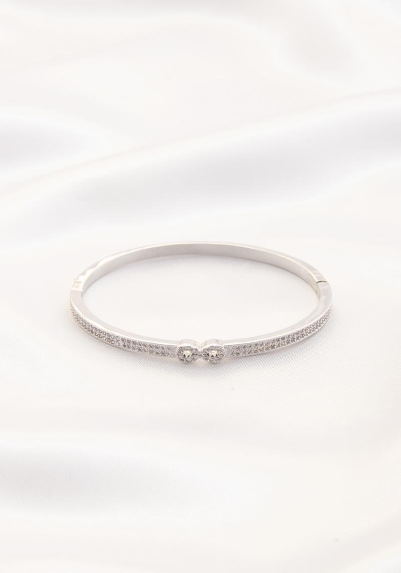 RHINESTONE METAL DANGLE BRACELET