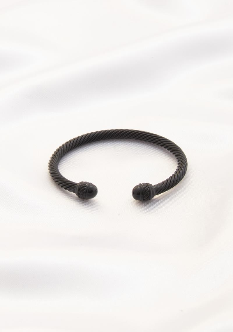ENAMEL TWIST CUFF BRACELET