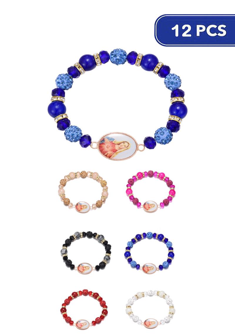 FASHION RELIGION BEAD BRACELET (12 UNITS)