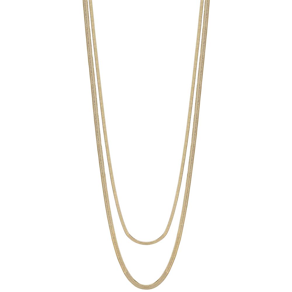 2 LAYERED METAL CHAIN NECKLACE