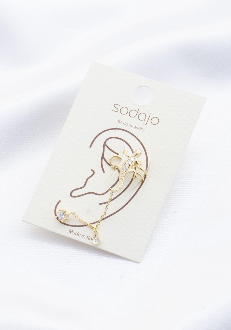 SODAJO LIZARD RHINESTONE EAR CUFF