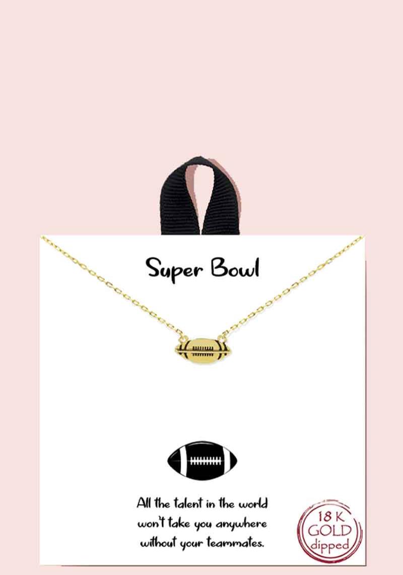 18K GOLD RHODIUM DIPPED SUPER BOWL NECKLACE