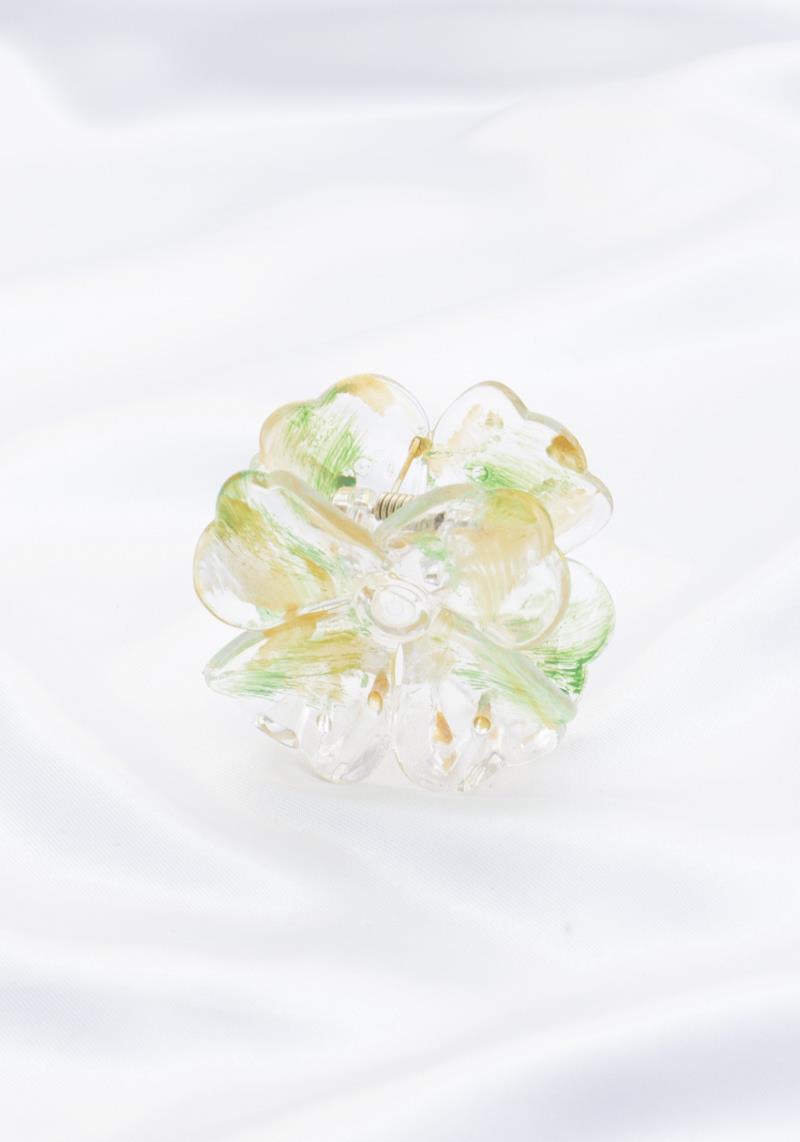 FLOWER PAINT STROKE HAIR CLIP