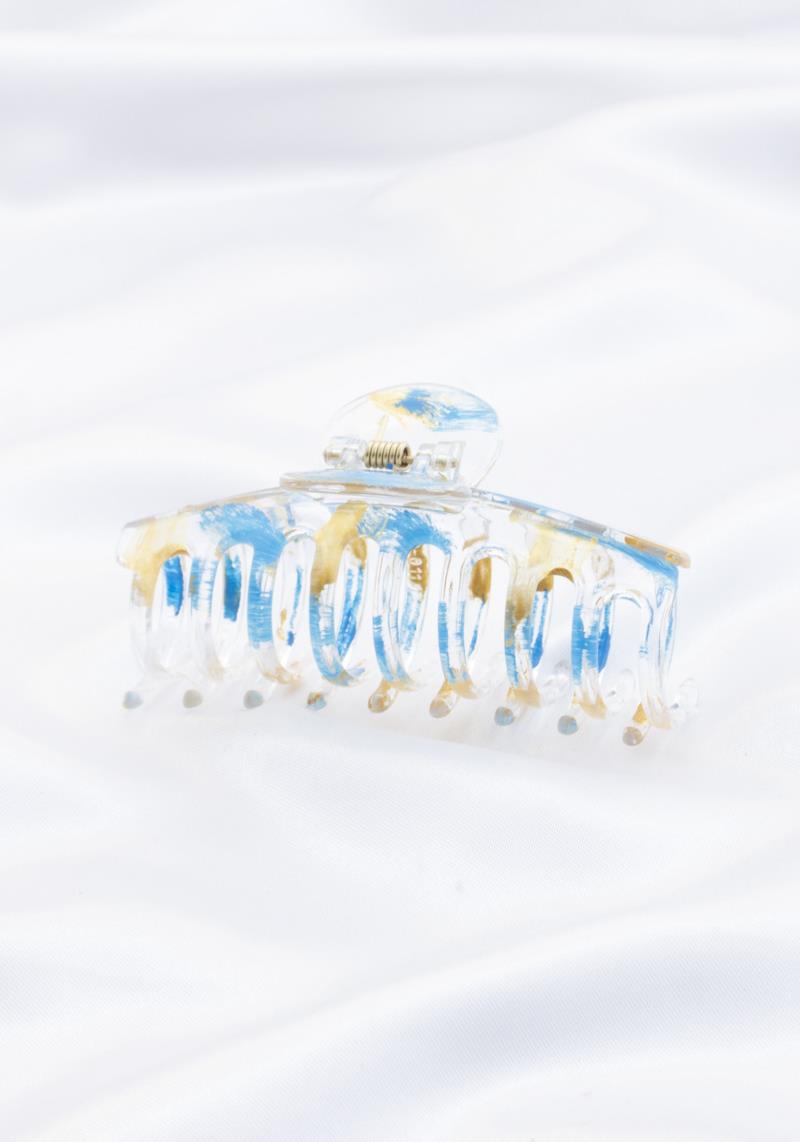 CLEAR COLORFUL HAIR CLIP