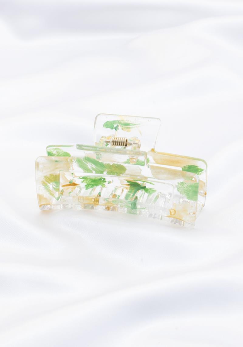 RECTANGLE PAINT STROKE HAIR CLIP