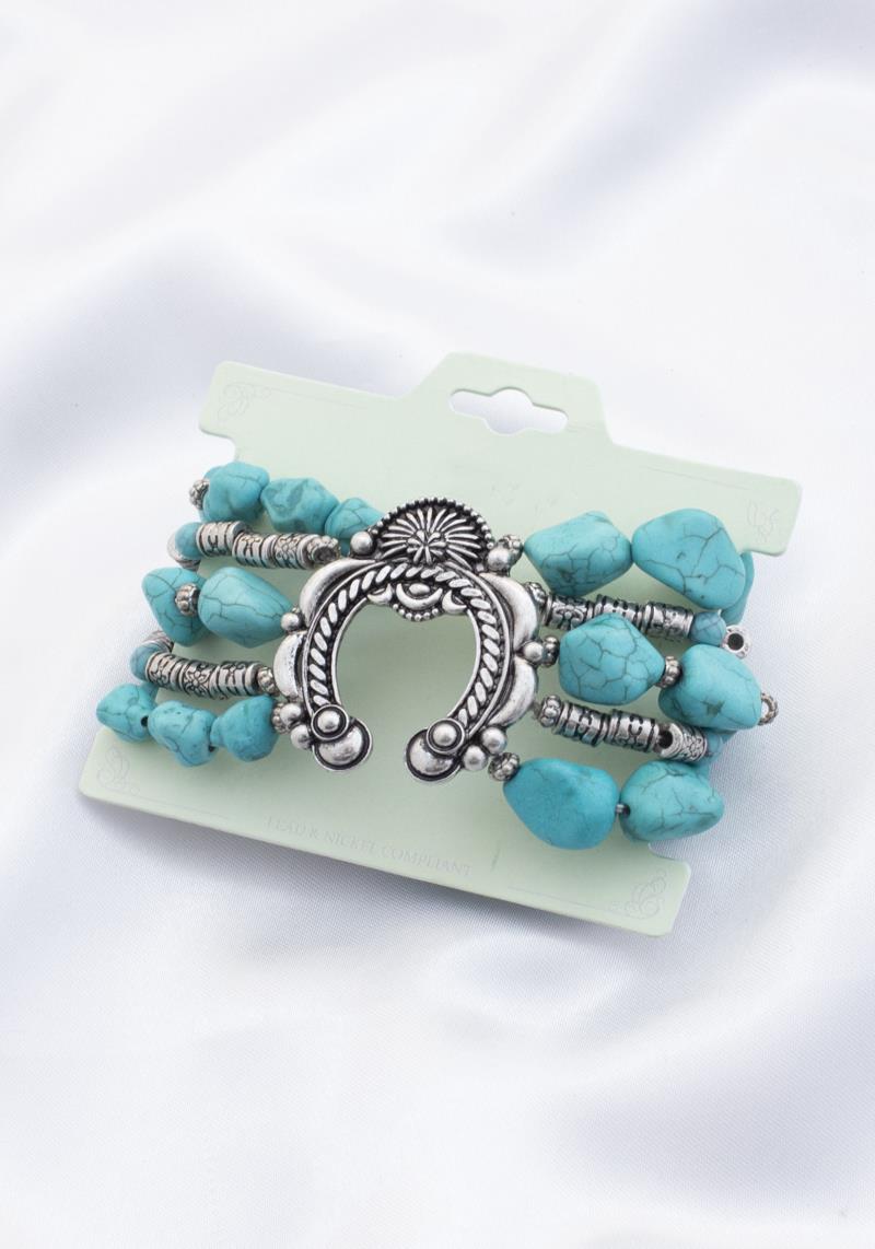 HORSE SHOE BEADED BRACELET