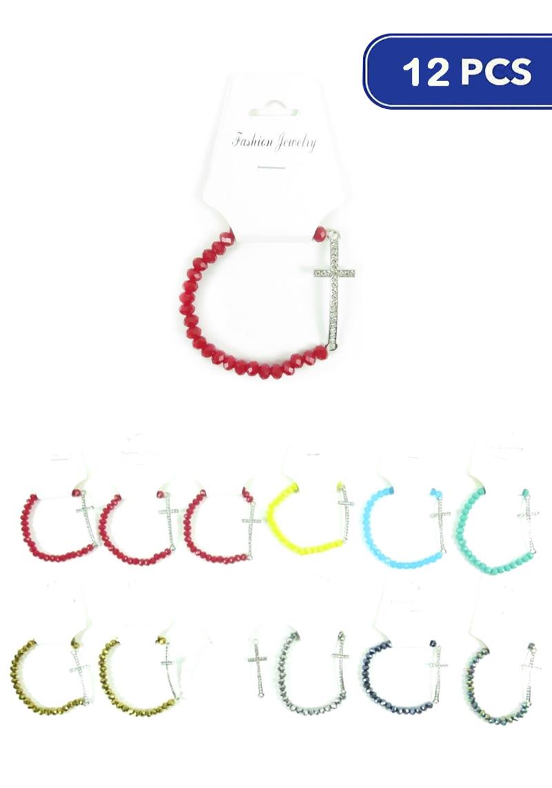 FASHION CROSS BRACELET (12 UNITS)
