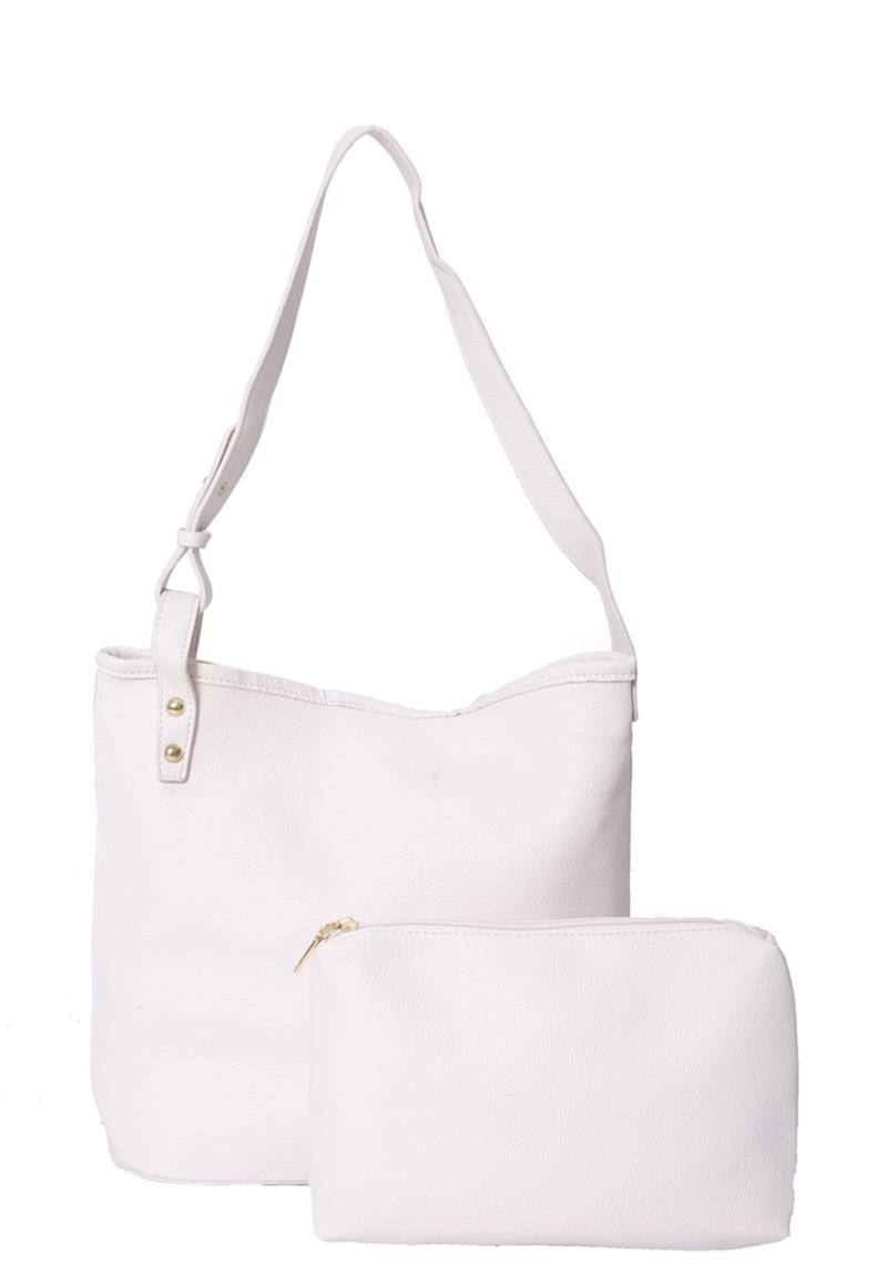 2IN1 SMOOTH TOTE BAG WITH MINI BAG SET