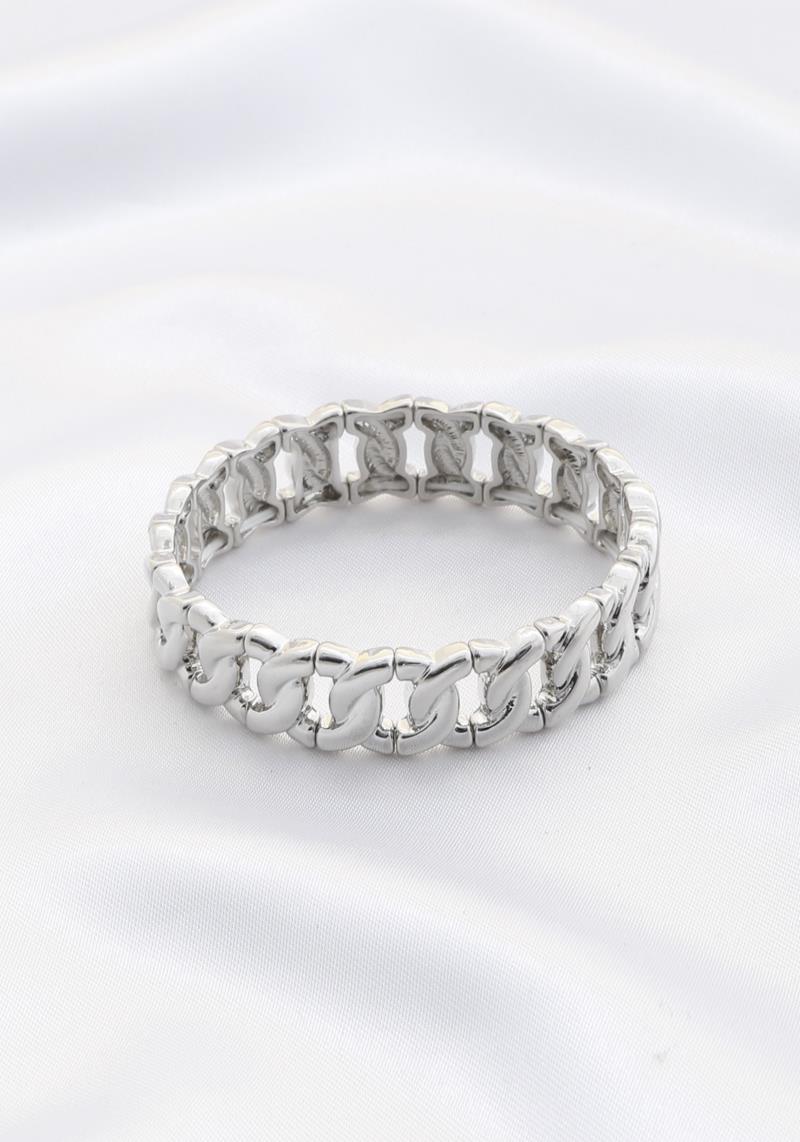CURB LINK METAL BRACELET