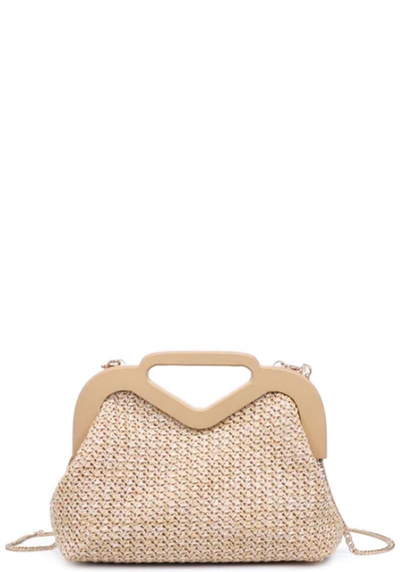 FASHION STRAW KEELEY CROSSBODY BAG