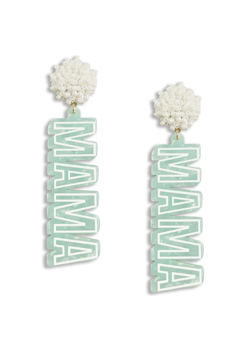 MAMA LATTER DANGLE EARRING
