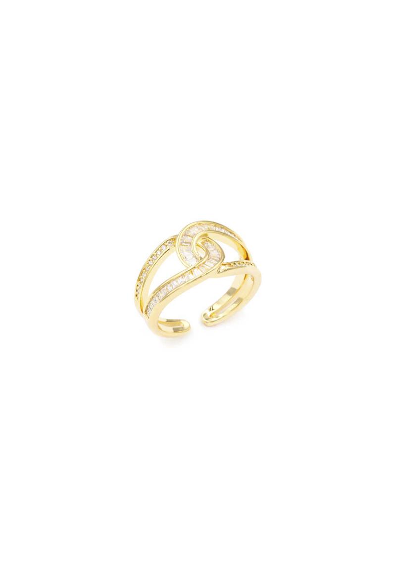RHINESTONE X RING