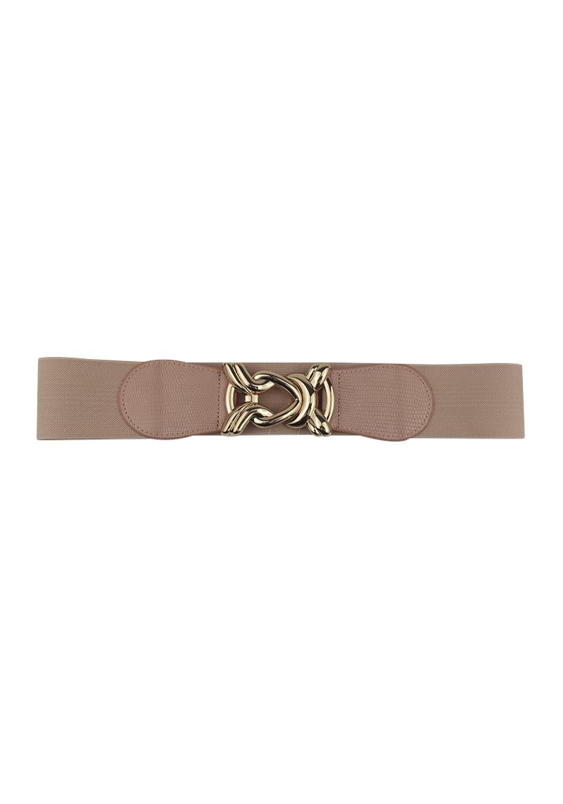 METAL KNOT BUCKLE ELASTIC BELT