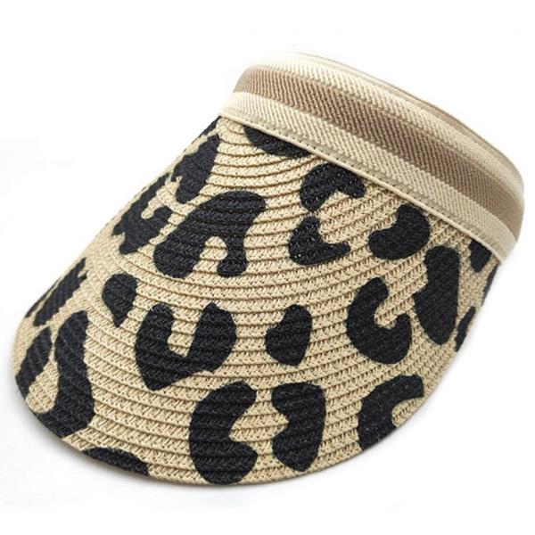 STRAW LEOPARD PRINT BIVOR