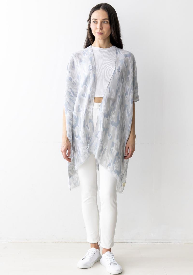 CAMOUFLAGE PRINT KIMONO