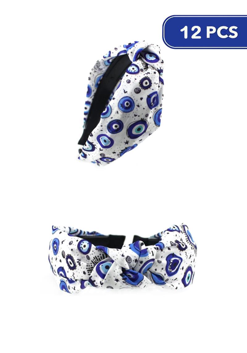 FASHION EVIL EYE HEADBAND (12 UNITS)