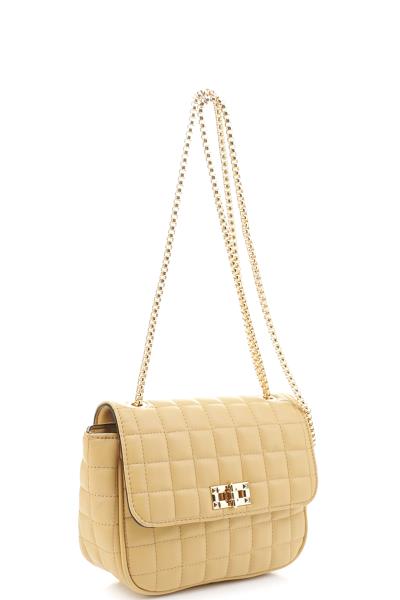 FASHION QUILT CHAIN CROSSBODY BAG