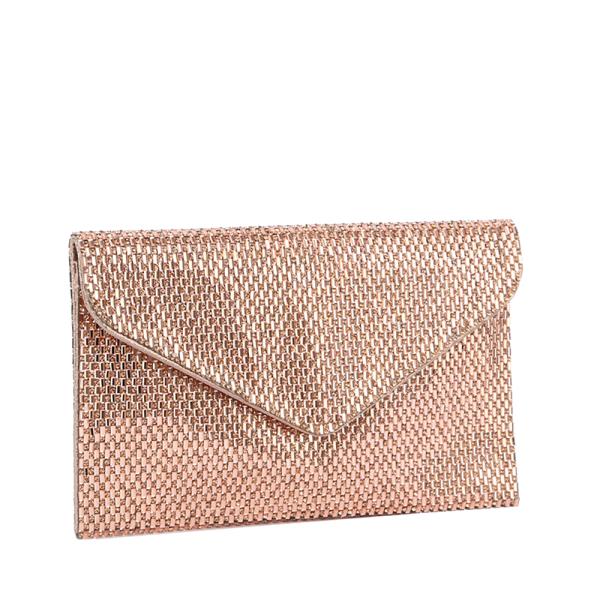 FASHION SHINY TEXTURE CHAIN CROSSBODY BAG