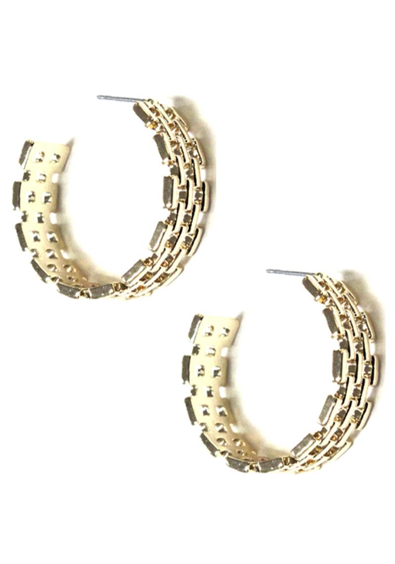 FASHION METAL HOOP EARRING