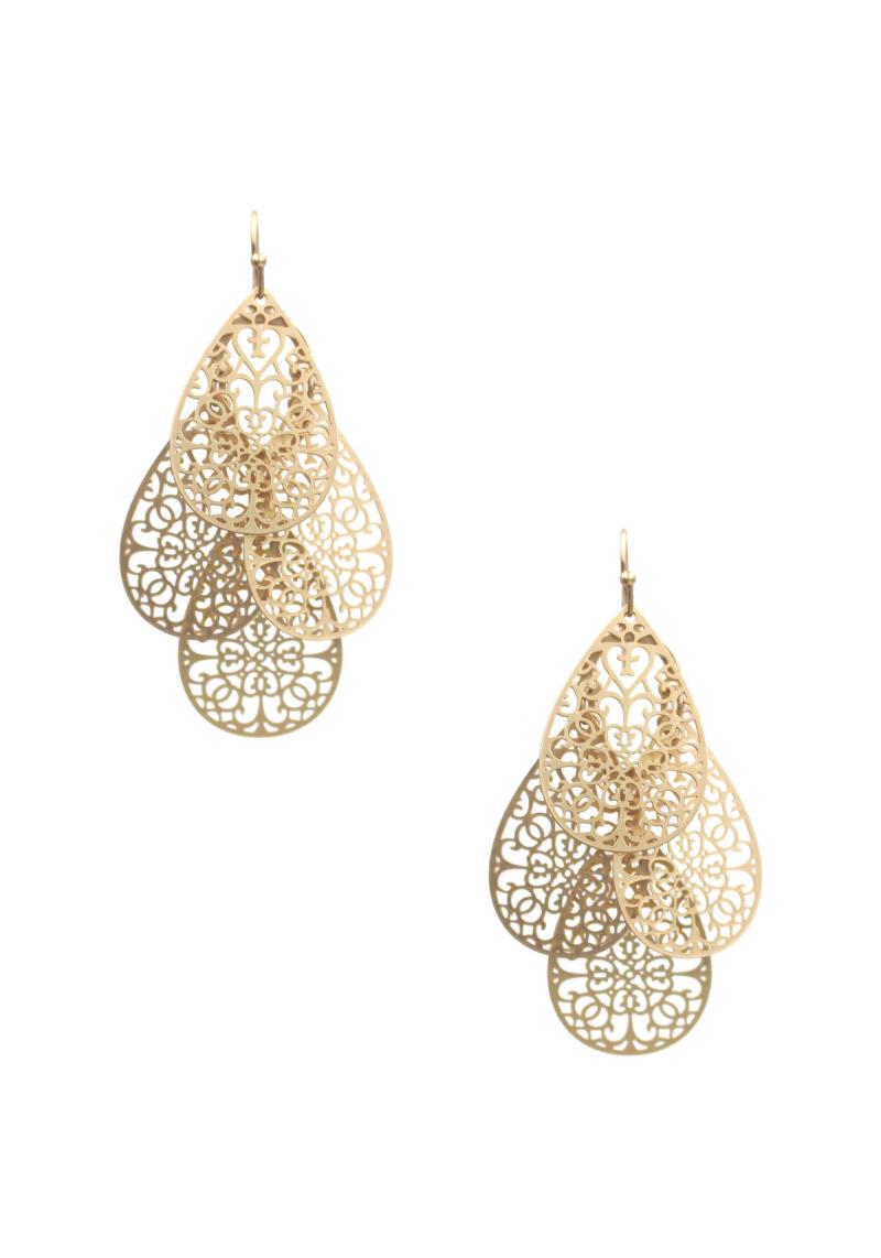 METAL DANGLE EARRING