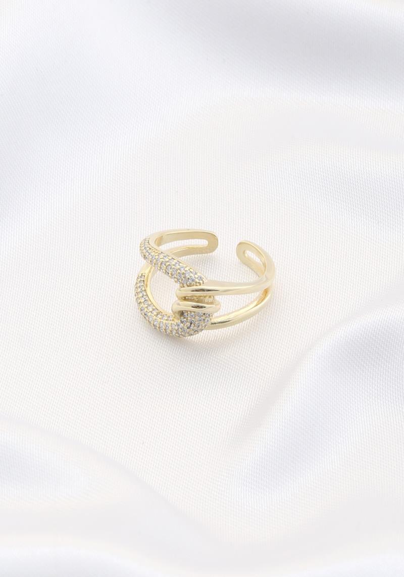 SODAJO METAL RHINESTONE RING