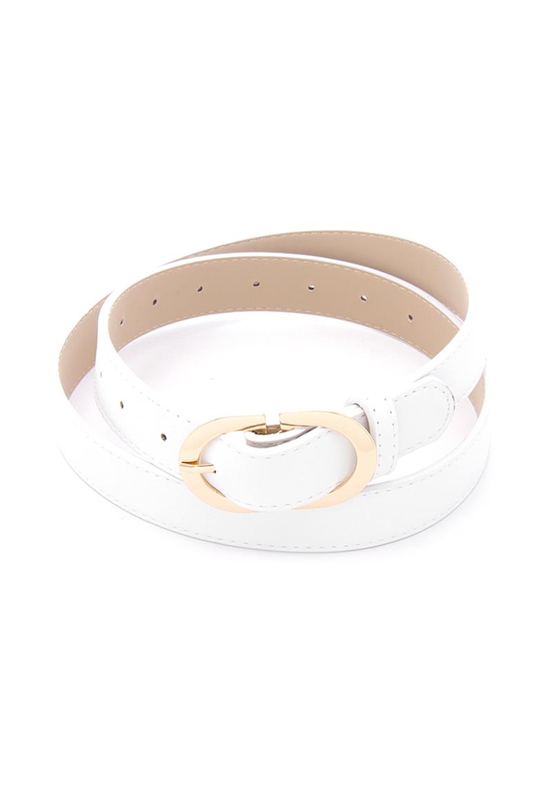 METAL OVAL DESIGN BUCKLE BELT
