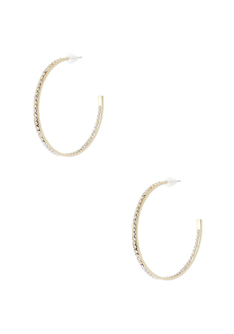 INSIDE OUT ROUND 40MM HOOP EARRING