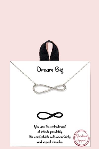 18K GOLD RHODIUM DIPPED DREAM BIG NECKLACE