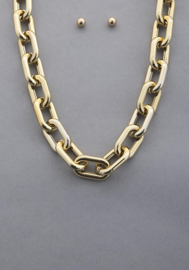 OVAL LINK CCB NECKLACE