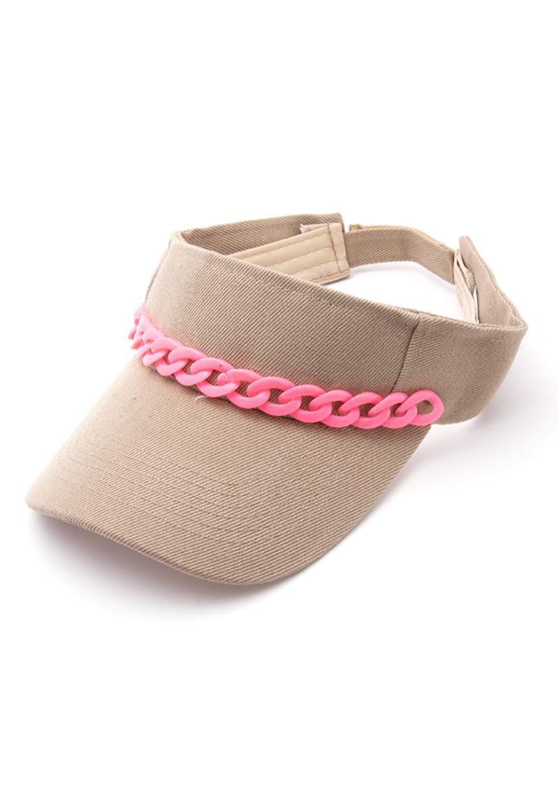 FASHION COLOR LINK VISOR HAT