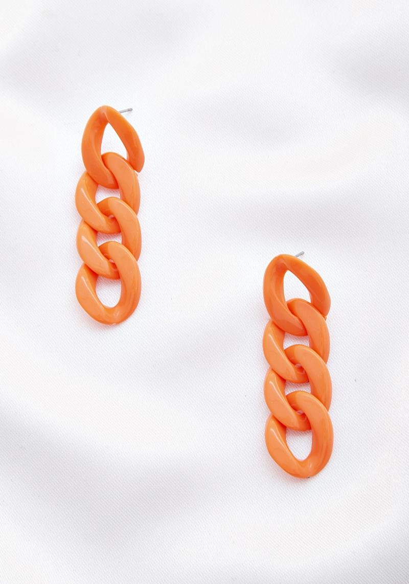 CURB LINK DANGLE EARRING