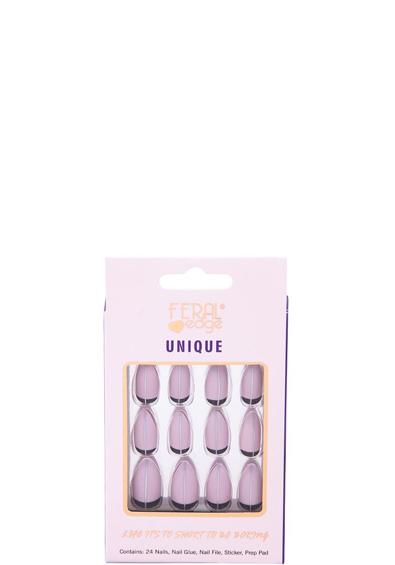 LIFE ITS TO SHORT TO BE BORING TWO TONE NAIL DECORATION SET