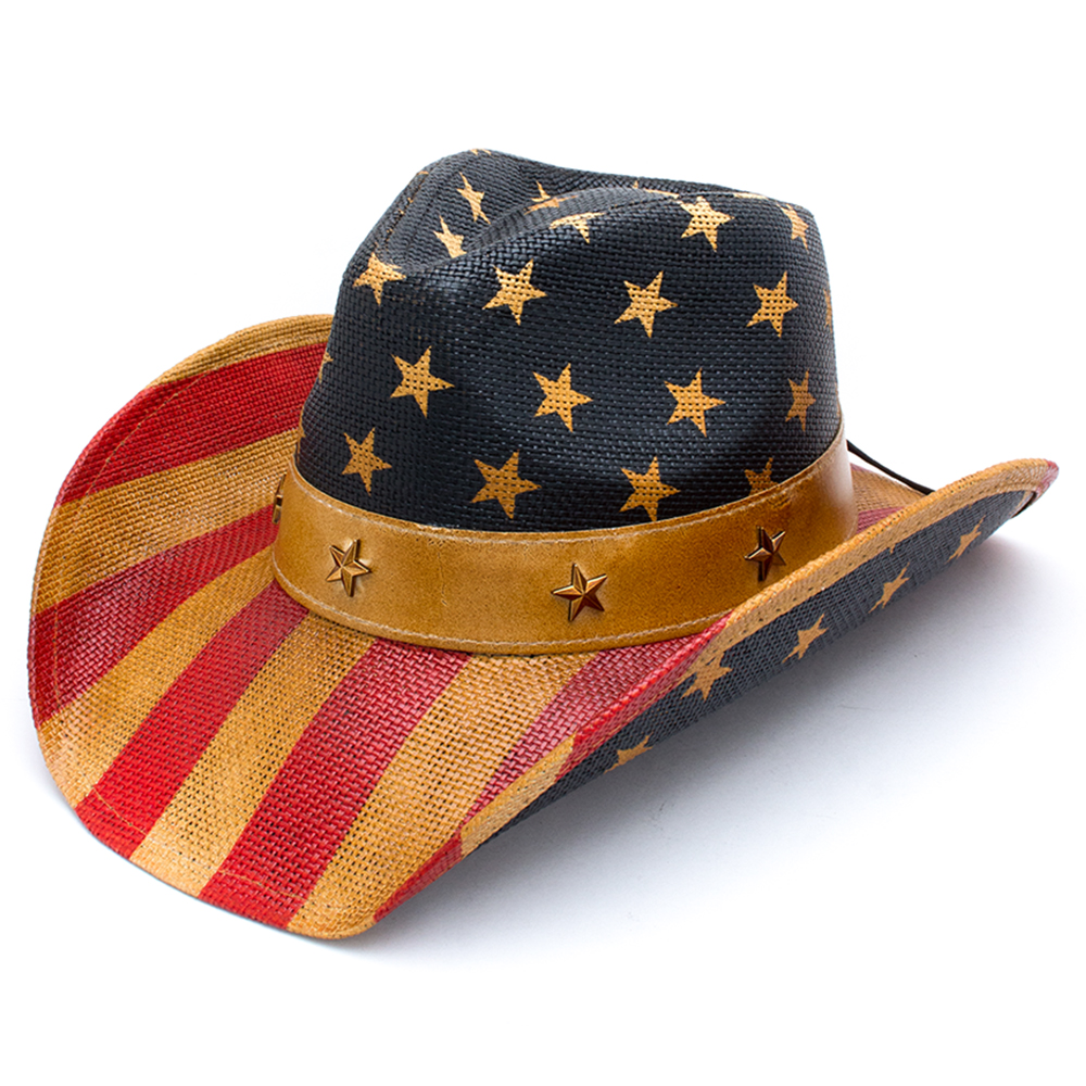 US FLAG COWBOY HAT