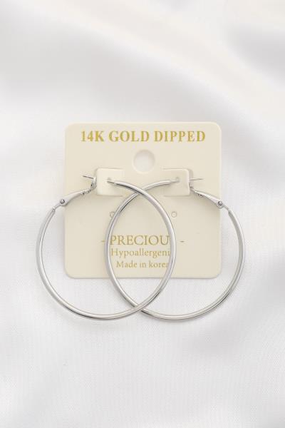 14K GOLD DIPPED HOOP EARRING