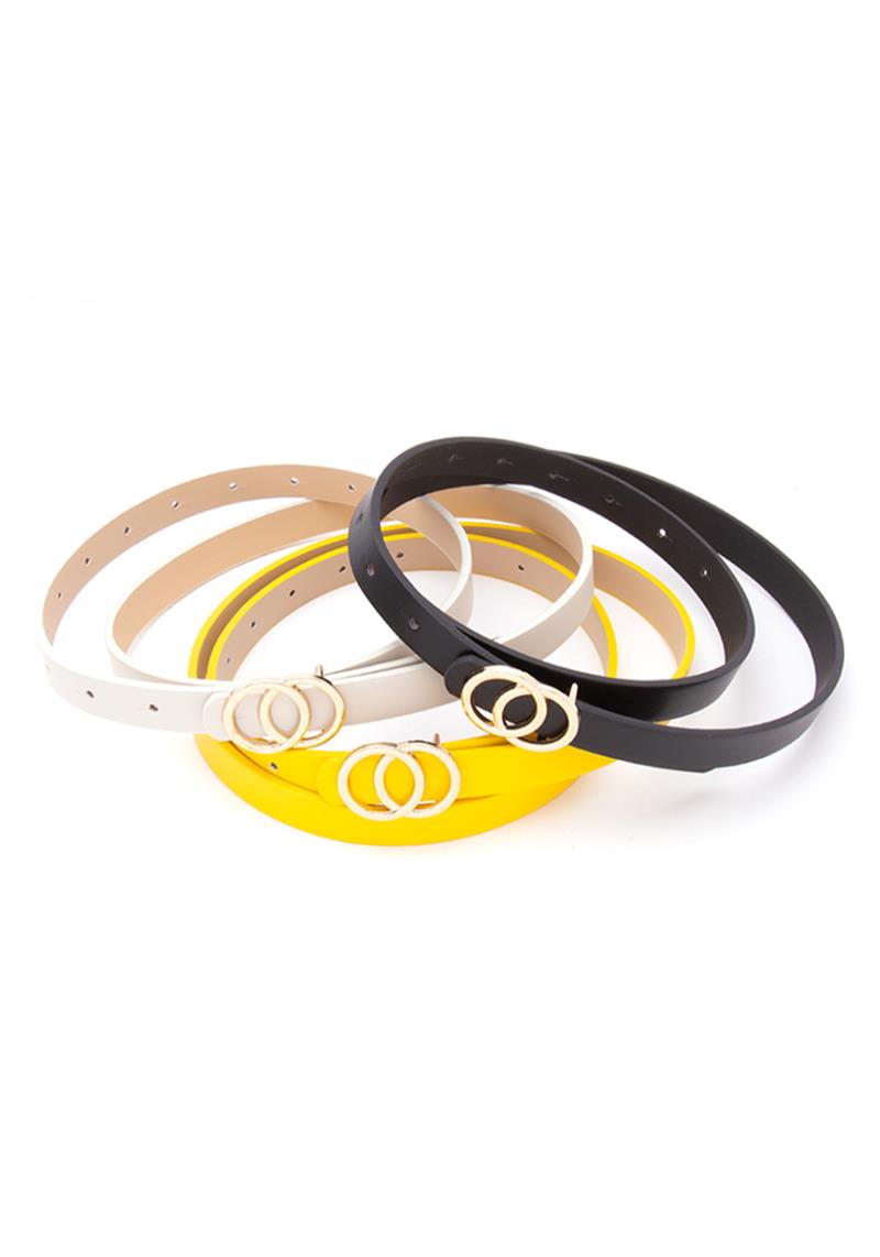 METAL JOINED CIRCLE SMOOTH 3 PC BELT