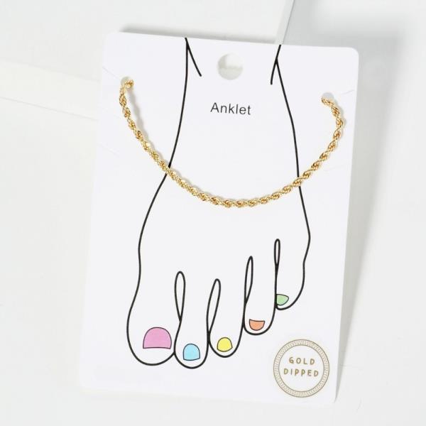 ROPE LINK METAL ANKLET