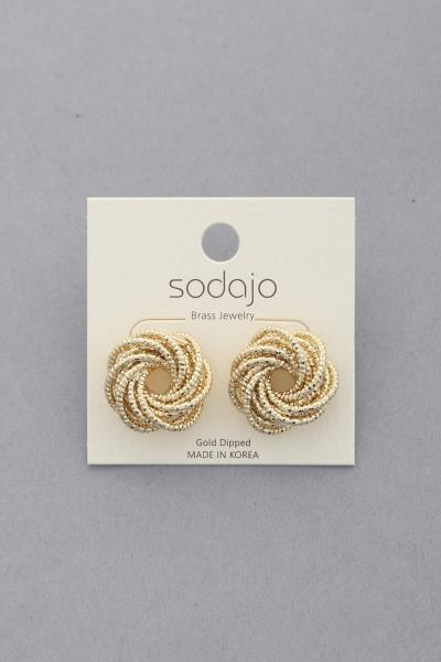 SODAJO KNOT METAL EARRING