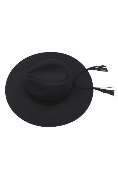 DOUBLE ROUND STRAP SUEDE FEDORA