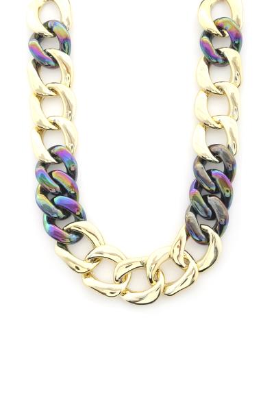 COLORFUL CURB LINK CCB NECKLACE