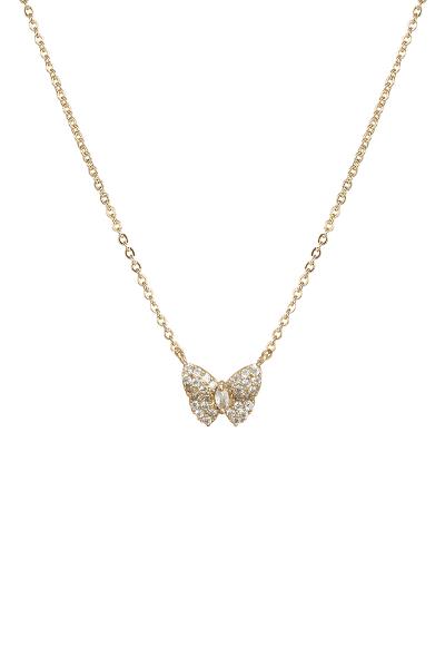 CUBIC ZIRCONIA BUTTERFLY NECKLACE
