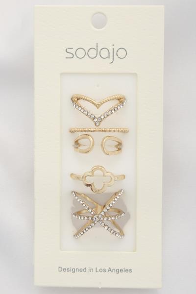 SODAJO ASSORTED RING SET