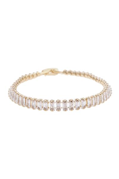 CRYSTAL 2.5 X 5MM BAGUETTE BRACELET