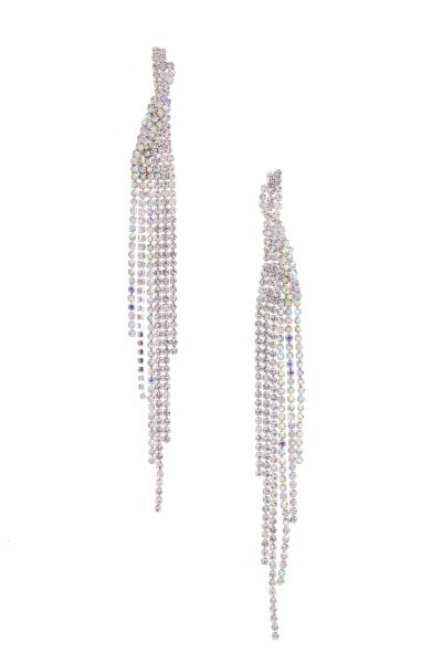 RHINESTONE DANGLE EARRING